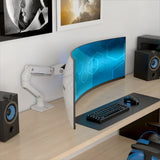 Ergotron HX Desk Monitor Arm with VHD Pivot for Extreme-Depth Curved Screens White (45-693-216) - view 3