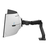 Ergotron HX Desk Monitor Arm with VHD Pivot for Extreme-Depth Curved Screens Matte Black (45-693-224)