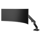 Ergotron HX Desk Monitor Arm with VHD Pivot for Extreme-Depth Curved Screens Matte Black (45-693-224) - diagram