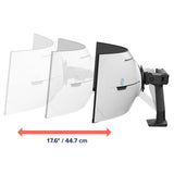 Ergotron HX Desk Monitor Arm with VHD Pivot for Extreme-Depth Curved Screens Matte Black (45-693-224) - diagram