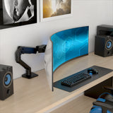 Ergotron HX Desk Monitor Arm with VHD Pivot for Extreme-Depth Curved Screens Matte Black (45-693-224) - view 3