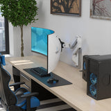 Ergotron HX Wall Monitor Arm with VHD Pivot for Extreme-Depth Curved Screens White (45-694-216) - view 3