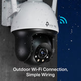 TP-Link VIGI C540-W 4MP Outdoor Full-Color Wi-Fi Pan Tilt Network Camera — product view 4