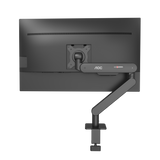 AOC AM400B Single Monitor Arm for 17"–34" Monitors, 2–9 kg, C-Clamp & Grommet (Black) - image 1