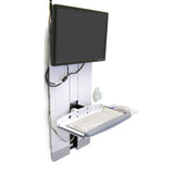 Ergotron StyleView® Vertical Lift, High Traffic Area White (60-593-216)