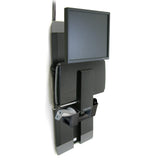 Ergotron StyleView® Vertical Lift, Patient Room Black (60-609-195) - view 2