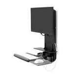 Ergotron StyleView® Sit-Stand Vertical Lift, Patient Room Black (61-080-085)