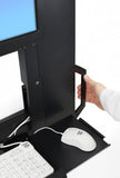 Ergotron StyleView® Sit-Stand Vertical Lift, High Traffic Area Black (61-081-085) - view 4