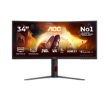 AOC CU34G4Z 34" WQHD Curved Fast VA 240Hz Gaming Monitor with DisplayHDR 400 - image 1