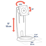 Ergotron Neo-Flex® Monitor Stand Single Monitor Mount (33-310-060) - diagram