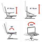 Ergotron Neo-Flex Notebook Lift Stand (33-334-085) - diagram