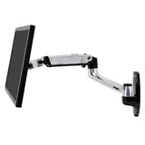 Ergotron LX Wall Mount Monitor Arm Polished Aluminum (45-243-026)