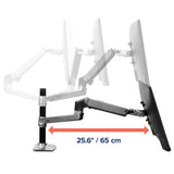 Ergotron LX Dual Stacking Arm Polished Aluminum (45-248-026) - diagram