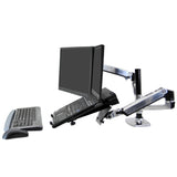 Ergotron LX Dual Stacking Arm Polished Aluminum (45-248-026) - view 3