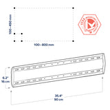 Ergotron TM Tilting Wall Mount, XL (61-142-003) - diagram