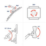 Ergotron LX Desk Dual Direct Arm Polished Aluminum (45-489-026) - diagram