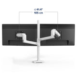Ergotron LX Dual Desk Mount Stacking Arm White (45-509-216) - diagram