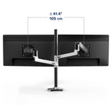 Ergotron LX Dual Desk Mount Stacking Arm Polished Aluminum (45-549-026) - diagram