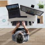 Ergotron WorkFit-Z Mini Sit-Stand Desktop Grey Woodgrain (33-458-917) - view 3