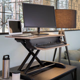 Ergotron WorkFit-Z Mini Sit-Stand Desktop Grey Woodgrain (33-458-917) - view 2