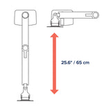 Ergotron LX Dual Stacking Arm Matte Black (45-492-224) - diagram