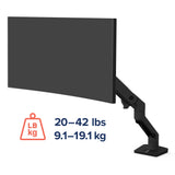 Ergotron HX Desk Monitor Arm Matte Black (45-475-224) - diagram