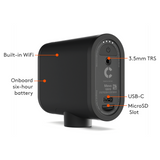 Logitech Mevo Start in use for live streaming