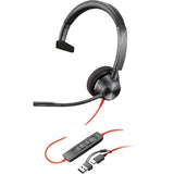 HP Poly Blackwire 3310 Monaural MS USB-C&A Headset