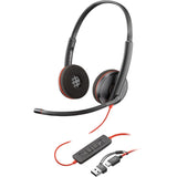 HP Poly Blackwire 3220 Stereo USB-C&A Headset