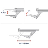Ergotron Neo-Flex® Adjustable Under Desk Keyboard Arm (97-582-009) - diagram