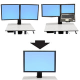Ergotron WorkFit Conversion Kit: Dual to Single HD (97-607) - view 2
