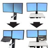 Ergotron WorkFit Conversion Kit: Dual to LCD & Laptop (97-617) - view 3