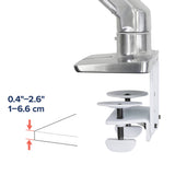 Ergotron HX Monitor Arm Desk Mount Kit Polished Aluminum (98-630-026) - diagram
