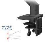 Ergotron HX Monitor Arm Desk Mount Kit Matte Black (98-630-224) - diagram