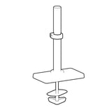 Ergotron LX Pro Large Base with Grommet Mount White (98-729-290) - Ergotron product view