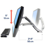 Ergotron MX Desk Heavy Monitor Mount Polished Aluminum (45-214-026) - diagram