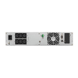 Eaton 9E 2000VA rack UPS (9E2000iR) - rear panel with 6x C13