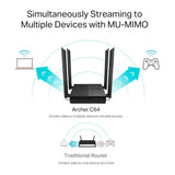 TP-Link Archer C64 AC1200 Wireless MU-MIMO WiFi Router — product view 5