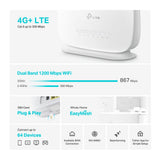 TP-Link Archer MR505 4G+ Cat6 AC1200 Wireless Dual Band Gigabit Router — product view 4