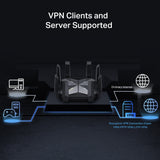 TP-Link Archer AXE300 AXE16000 Quad-Band Wi-Fi 6E Router — product view 6