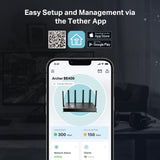 TP-Link Archer BE400 BE6500 Dual-Band Wi-Fi 7 Router — product view 8