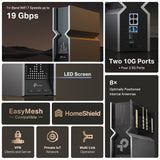 TP-Link Archer BE800 BE19000 Tri-Band Wi-Fi 7 Router — product view 6