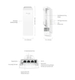TP-Link Omada 2.4GHz 300Mbps Indoor/Outdoor Wireless Bridge (EAP100-Bridge KIT) - product view 6