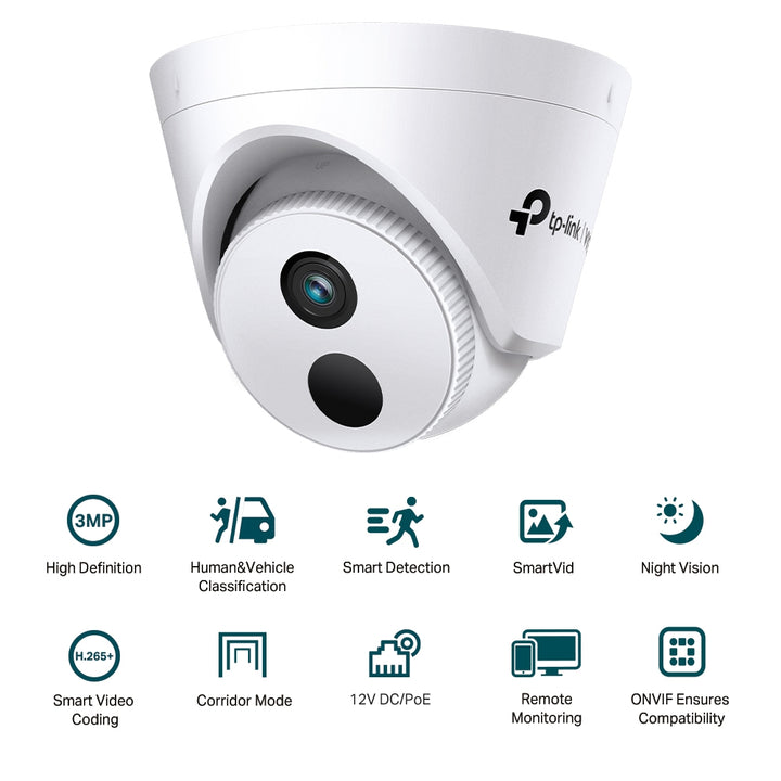 TP-Link VIGI C430I 3MP IR Turret Network Camera 2.8mm — product view 1