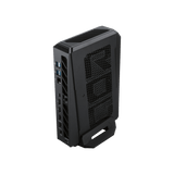 ASUS ROG NUC 16 vertical orientation, rear three-quarter view