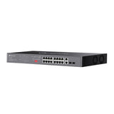 TP-Link Omada DS1018GMP PoE+ port and SFP slot detail