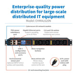 Eaton Horizontal Rack PDU G4 EHMAL620N - detail view