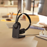Jabra Evolve3 45 MS Stereo Wireless ANC Headset USB-C with Stand