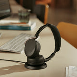 Jabra Evolve3 65 Flex MS Wireless ANC Headset USB-C with Wireless Charging Pad