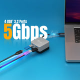 J5Create JCD361 Flexible Ports USB-C 4K144 HDMI Hub - Cube Plus 6 in 1